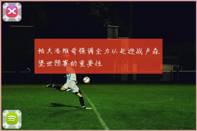 帕夫洛维奇强调全力以赴迎战卢森堡世预赛的重要性